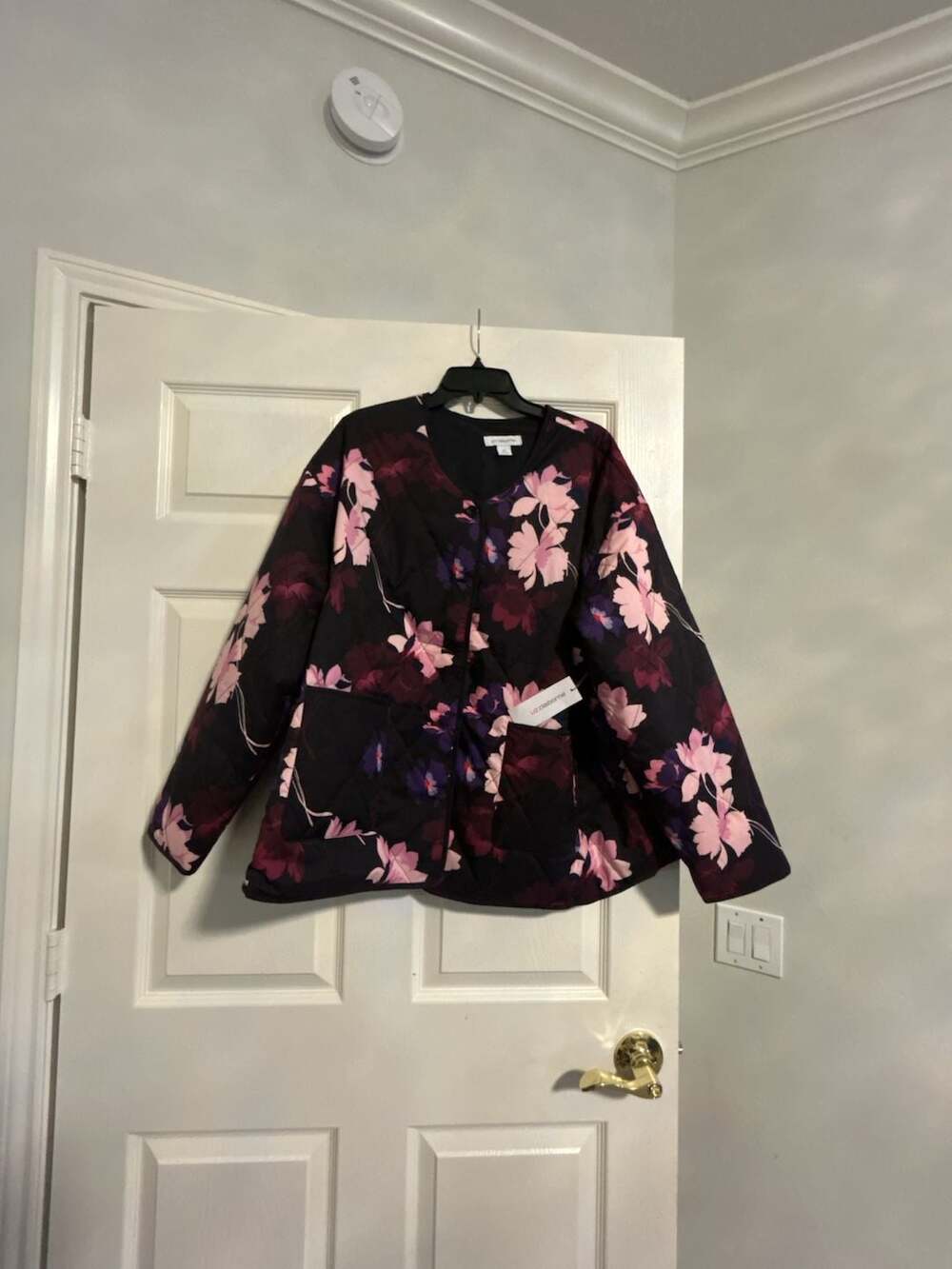 Liz Claiborne Blooming Floral Quilted Jacket Size 0X